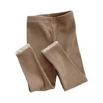 Leggings De Renda Com Textura Para Meninas, Calças Justas Para Bebês, Roupas Para Bebês De 0 a 6