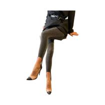 Leggings De Seda De Alta Elasticidade Em Cores Sólidas Para Mulheres, Calças Justas De Moda