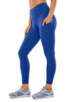 Leggings de Treino CRZ YOGA Cós Alto 25" com Bolsos Azul Leggings de Treino CRZ YOGA Cós Alto 25" com Bolsos Azul