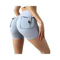 Leggings de Treino Fitness Feminina - Cintura Alta com Bolsos e Efeito Push Up