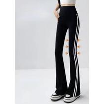 Leggings de Yoga Cintura Alta Listrada - Calças Fitness para Treino