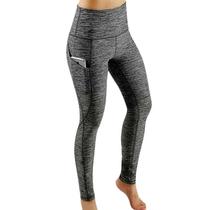 Leggings de Yoga Cintura Alta para Mulheres - Controle de Barriga, Bolsos e Design Sem Costura