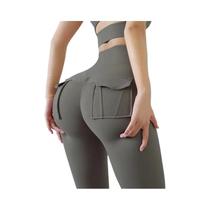 Leggings de Yoga Feminina Cintura Alta Elástica - Cor Sólida para Treino, Fitness e Corrida