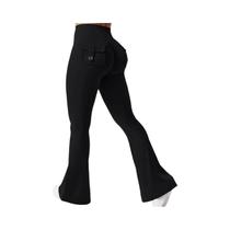 Leggings De Yoga Femininas De Alta Elasticidade Com Bolsos, Compressão Para Fitness E Trabalho