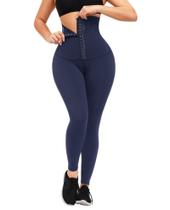 Leggings FeelinGirl Waist Trainer, espartilho para controle de barriga, azul marinho