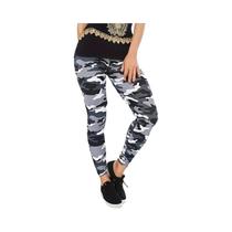 Leggings Femininas Com Estampa Camuflada De Alta Elasticidade E Ajuste Slim, Jaqueta Esportiva