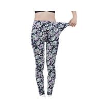 Leggings Femininas Com Estampa Floral De Cintura Alta, Jeggings Elásticos, Calças Sexy CUHAKCI