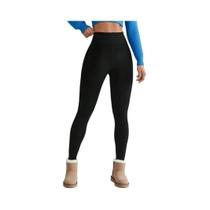 Leggings Femininas De Cintura Alta Com Efeito Levanta Bumbum E Forro De Lã, Controle De Barriga,