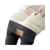 Leggings Femininas De Cintura Alta Para Inverno, Quentes, Forradas Com Fleece, Grossas, Com Efeito