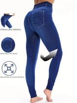 Leggings Femininas Elegantes Com Aparência De Jeans, Justas E Elásticas Para Fitness E Yoga, Calças Leggings Femininas Elegantes Com Aparência De Jeans, Justas E Elásticas Para Fitness E Yoga, Calças