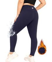 Leggings femininas LALAGEN, tamanho grande, forradas de lã, resistentes à água Leggings femininas LALAGEN, tamanho grande, forradas de lã, resistentes à água