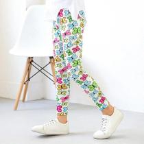 Leggings Florais Para Meninas, Calças Finas E Respiráveis Para Primavera E Outono, Para Crianças De