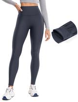 Leggings Forrados com Fleece CRZ YOGA 71 cm Térmicos Azul Marinho XL Leggings Forrados com Fleece CRZ YOGA 71 cm Térmicos Azul Marinho XL