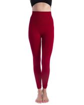 Leggings Homma High Waist Compression Tummy Control Red XL