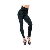 Leggings Jeans Cintura Alta para Mulheres - Efeito Push Up e Modelagem Magra