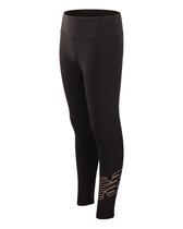 Leggings New Balance Girls de comprimento total, tamanho 14-16, pretas
