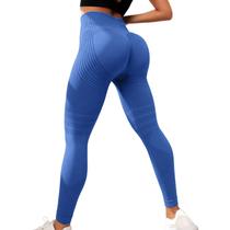 Leggings oliwex Resistance Band anticelulite para mulheres azul-cinza