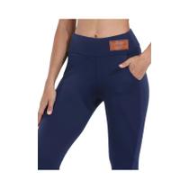 Leggings quentes de inverno para mulheres com bolso de pelúcia calças térmicas de cintura alta