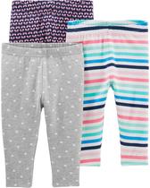 Leggings Simple Joys da Carter's Girls de 6 a 9 meses (pacote com 3)