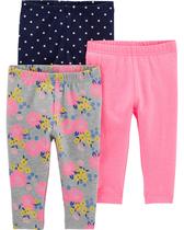 Leggings Simple Joys da Carter's Girls, pacote com 3, 12 meses Leggings Simple Joys da Carter's Girls, pacote com 3, 12 meses