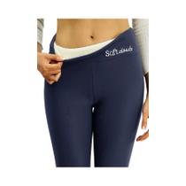 Leggings Térmicas Femininas De Inverno Quentes Com Forro De Pelúcia, Calças Justas Elásticas Com