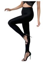 Leggings WDIRARA Stirrup de cintura alta e elásticas para mulheres