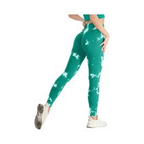 Leggings Yoga Cintura Alta Sem Costura Tie Dye - Push Up e Controle de Barriga para Mulheres