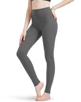 Leggings Zylioo extra longas para mulheres altas, com controle de barriga, pretas