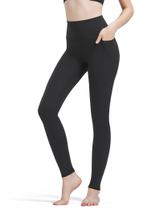 Leggings Zylioo extra longas para mulheres altas de cintura alta com bolsos