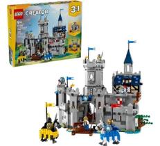 Lego 31168 Creator 3 em1 - Castelo Medieval Com Rei e Cavaleiros 1371 peças