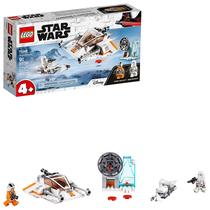 LEGO 75268 Star Wars Snowspeeder e Speeder Bike Playset com tijolo inicial para crianças em idade pré-escolar