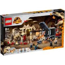 Lego 76948 jurassic world fuga dos dinossauros atrociraptor e t. rex