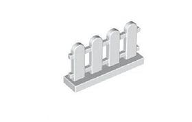 Lego Acessórios de Construção Cerca 1x4x2 Branca - 50 Peças