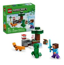 Lego aventura do steve na taiga 21583