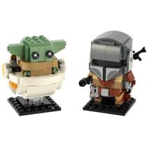 Lego Brick 'H'Eadz Brinquedo Boneco Star Wars The Mandalorian Amp Child 75317 29