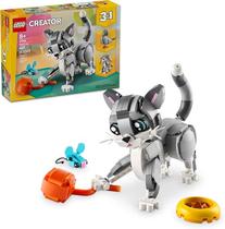 LEGO Brinquedo 3 em 1 para gatos Creator Brinquedo de construção com 3 opções de construção, gato, cachorro ou pombo Presente de cesta de Páscoa p LEGO Brinquedo 3 em 1 para gatos Creator Brinquedo de construção com 3 opções de construção, gato, cachorro ou pombo Presente de cesta de Páscoa p