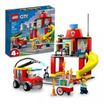 Lego City 60375 Quartel E Caminhao Dos Bombeiros 153 Pcs