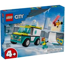 Lego City 60403 Ambulância de Emergência e Snowboarder 79pcs