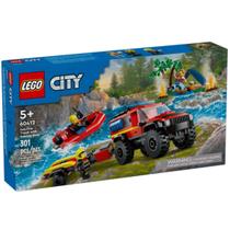 Lego City 60412 Caminhão Bombeiros 4x4 com Barco de Resgate