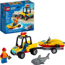 LEGO City Beach Rescue ATV 60286 Kit de construção Brinquedo Divertido para Crianças, Novo 2021 (79 Peças)