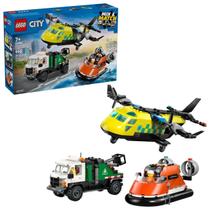 Lego City Caminhão Reboque E Hovercraft 990 Peças - 60505