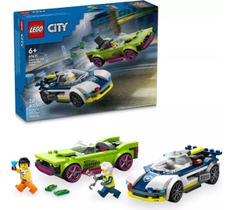 Lego City Carro Da Policia E Muscle Car 213 Pcs - 60415