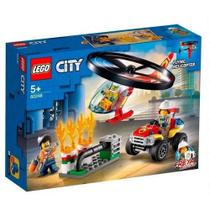 Lego City Combate ao Fogo Com Helicoptero - 60248