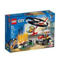 Lego City Combate Ao Fogo Com Helicóptero 60248