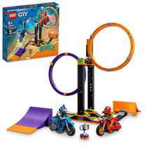 Lego city desafio de acrobacias com anéis giratórios 60360 (117 peças)