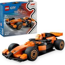 LEGO City F1 Driver com McLaren Race Car Brinquedo de construção de Fórmula 1 com uma minifigura de piloto de corrida