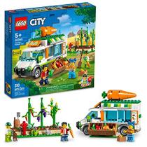LEGO City Farmers Market Van 60345 Building Toy Set for Kids, Boys and Girls Ages 5+ Mobile Farm Shop Playset com 3 Minifiguras (310 Peças)