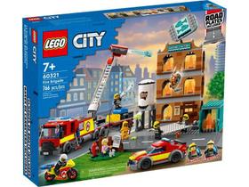 Lego City Fire Brigade Corpo De Bombeiro 766 Peças-60321