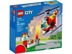 LEGO City Helicóptero dos Bombeiros 53 Peças - 60318