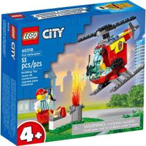 Lego City Helicóptero Dos Bombeiros 60318 53Pcs